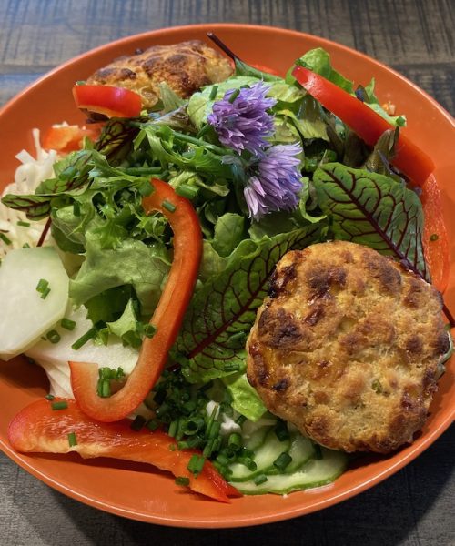 Salat Kaspressknödel